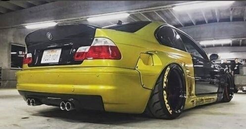 BMW E46 M3 COUPE PDM STYLE REAR !!! WIDE FENDERS ARCHES 2PCS | eBay