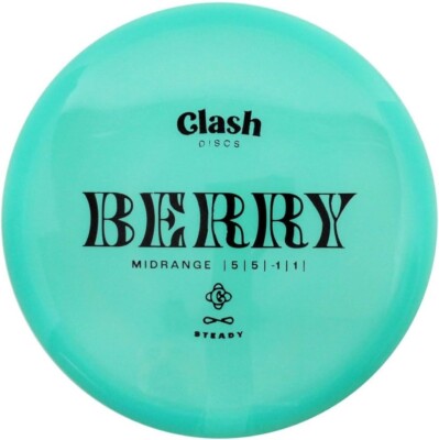 Clash Discs - Berry - Steady Plastic - Straight Disc Golf Midrange (Colors Vary)