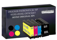 4 Drucker Patronen FüR Hp 932XL+933XL Officejet 6100 6600 6700 7110 7510A 7610 W