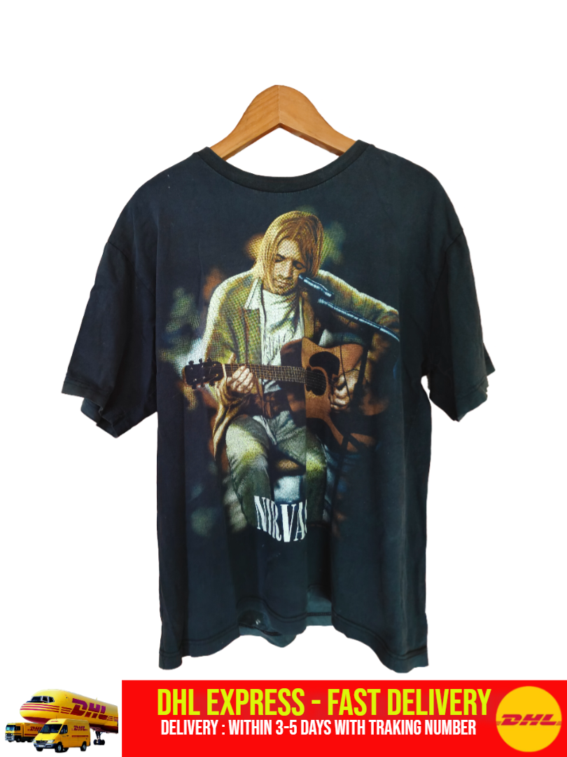 Vintage 90s Kurt Cobain T Shirt Nirvana Unplugged 1995 Noel Vintage 90s Kurt Cobain T Shirt Nirvana Unplugged 1995 Noel