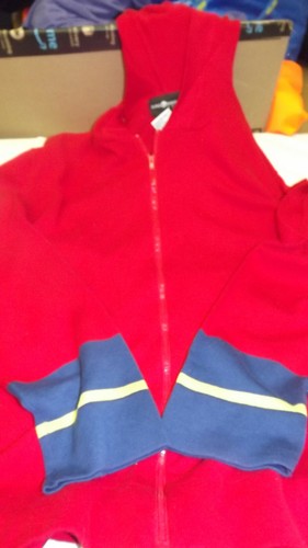 New Sag Harbor Sport ladies XL hoodie zip up red nautical stripe on sleeves - Picture 7 of 7