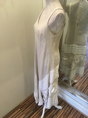 Beautiful Joyce Ridings Linen Dress Size 12 Worn Once Immaculate | eBay