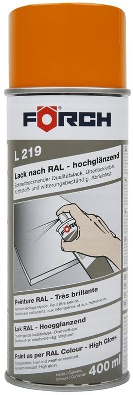Förch Lackspray Pastellorange RAL 2003 – 400 Ml, Witterungsbeständig