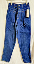 Vintage Silver UNICORN Sears Hot 80s Mom Jeans Size 16 Made In USA - 100% Cotton