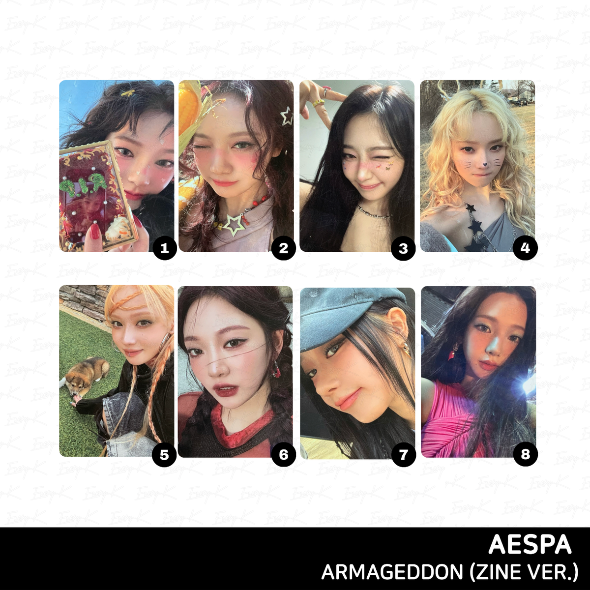 AESPA - ARMAGEDDON (ZINE VER.) PHOTOCARD KARINA WINTER | eBay