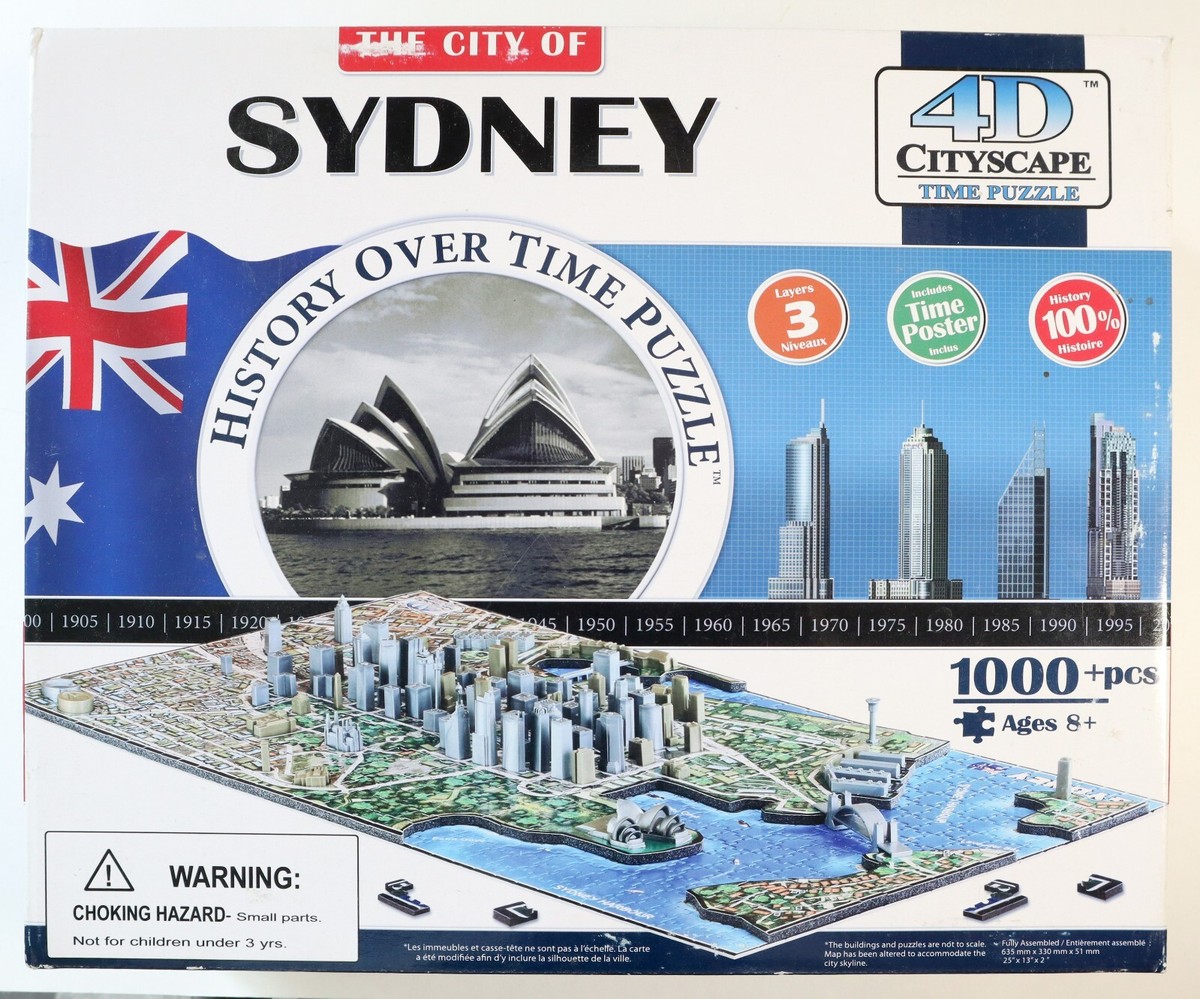 4D Cityscape Sydney's world famous skyline over Time 1000 piece
