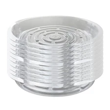 10Pcs 10in Clear Plastic Plant Saucer Drip Trays Plate Dish Fit for Pot Durable