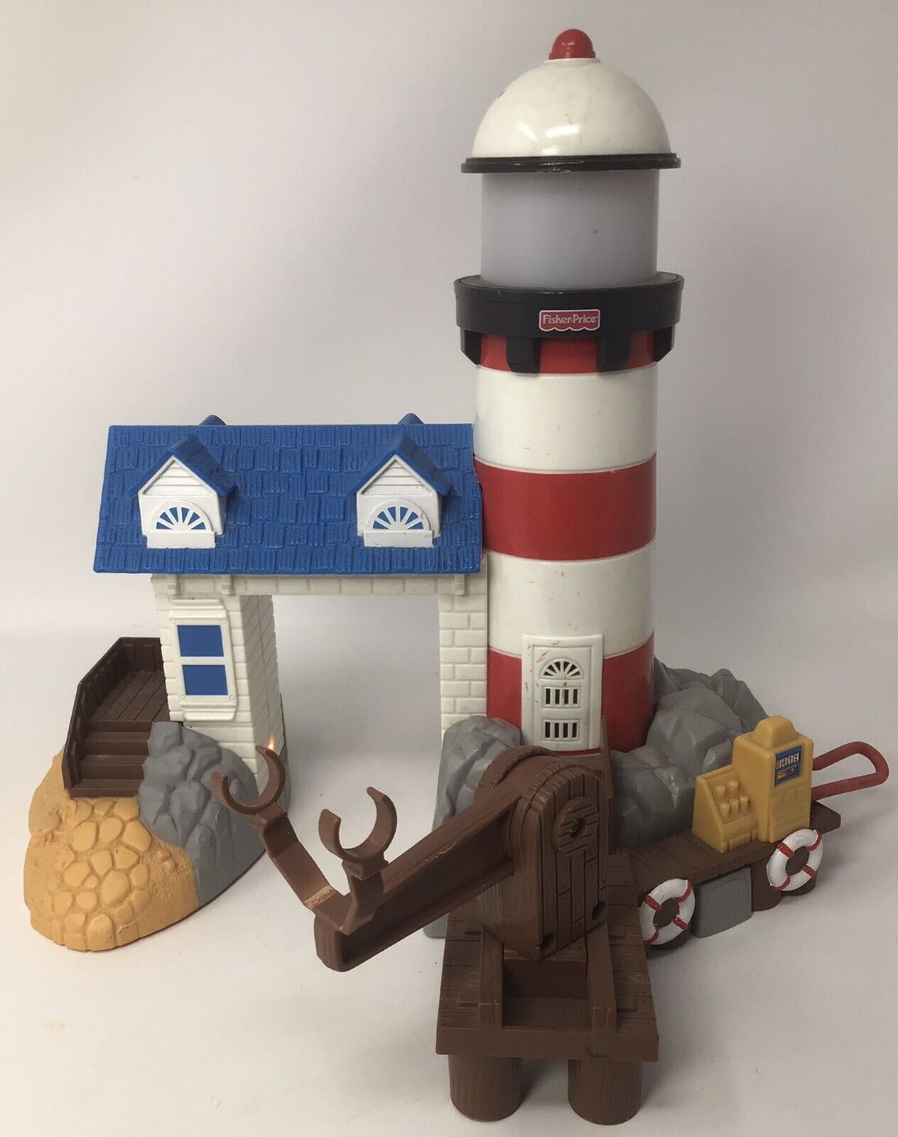 GeoTrax Harbor Docks Lighthouse: Fisher Price with Lights & Soun