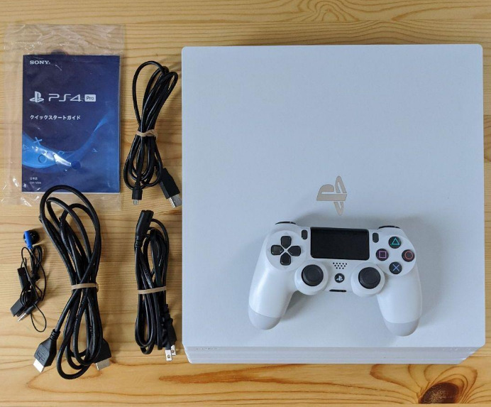 PS4 PlayStation 4 Pro 1TB CUH-7200B Glacier White Console Excellent Fedex  Ship