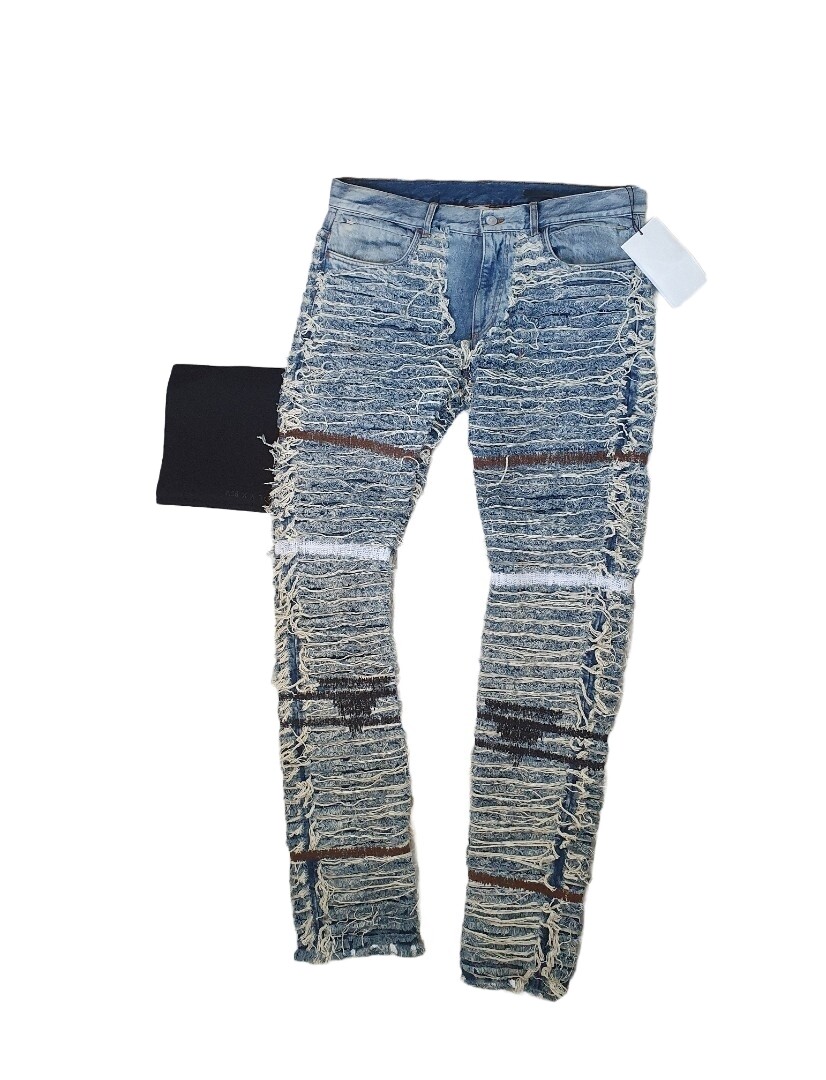 1017 ALYX 9SM Jeans BLACKMEANS 6 Pocket Denim Pants Blue Size 34 
