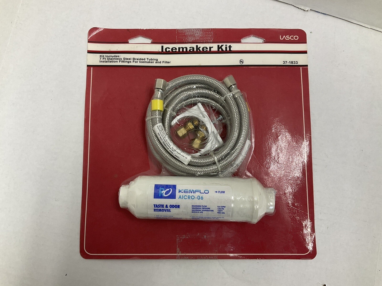 Lasco 371833, 7FT STAINLESS STEEL BRAIDED TUBING INSTALLATION FOR