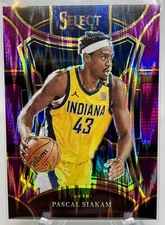 2024 Panini Select Basketball Purple Flash Prizm Mezzanine Pascal Siakam #393