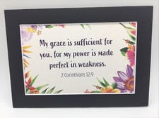 New Handmade 5x7 Matted 4x6 Religious Scripture Inspirational Free Ship 177