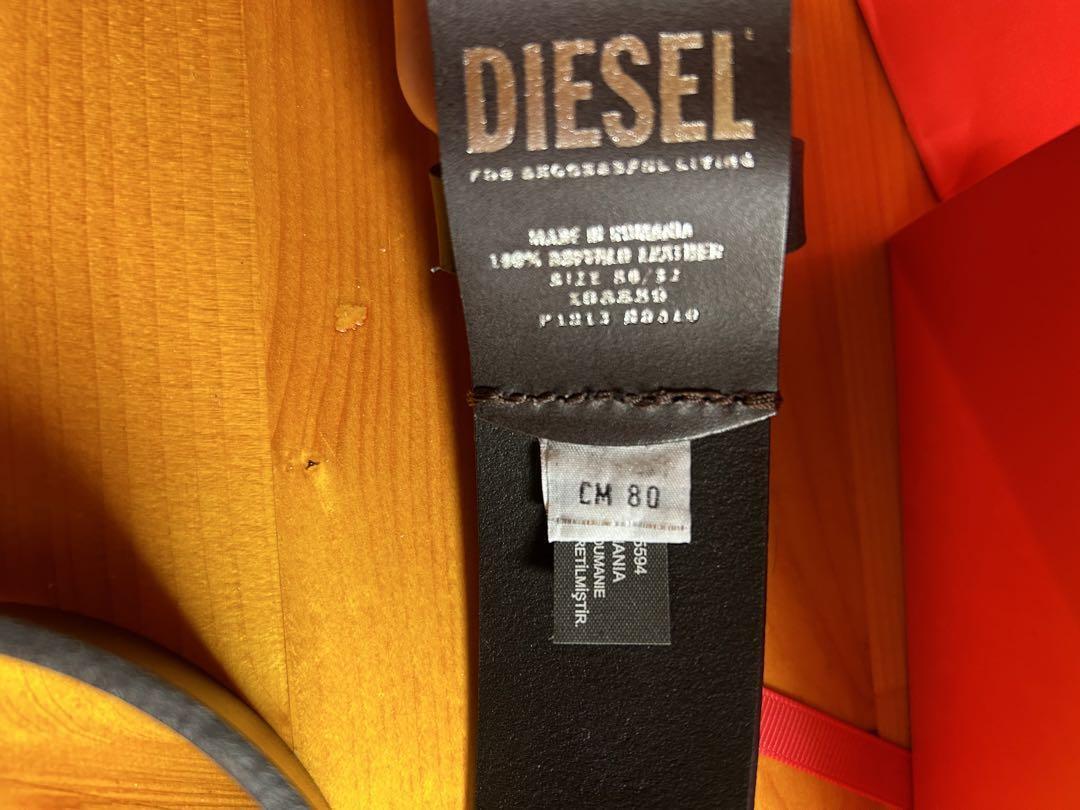 Diesel Men Genuine Leather Belt cm 80 With Gift Box Almost unused
