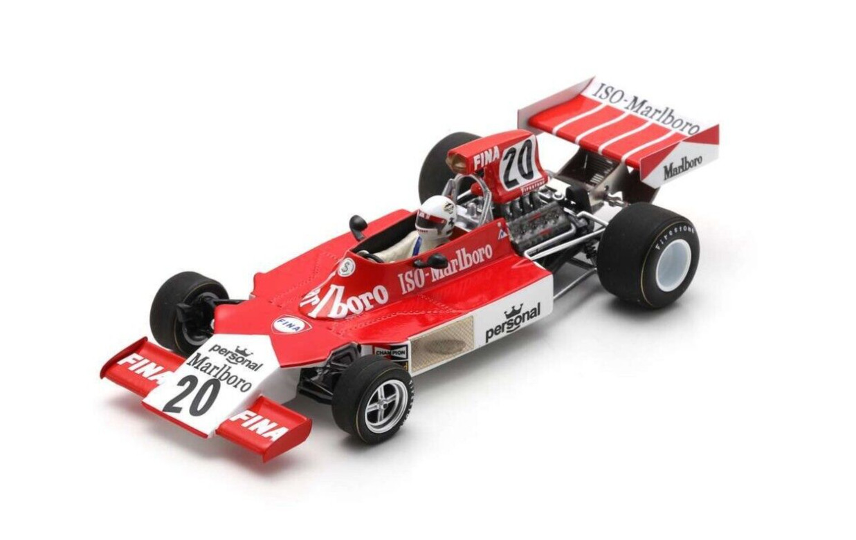 Spark S4041 F1 d'exception, miniature de collection ISO FW 1974 en résine