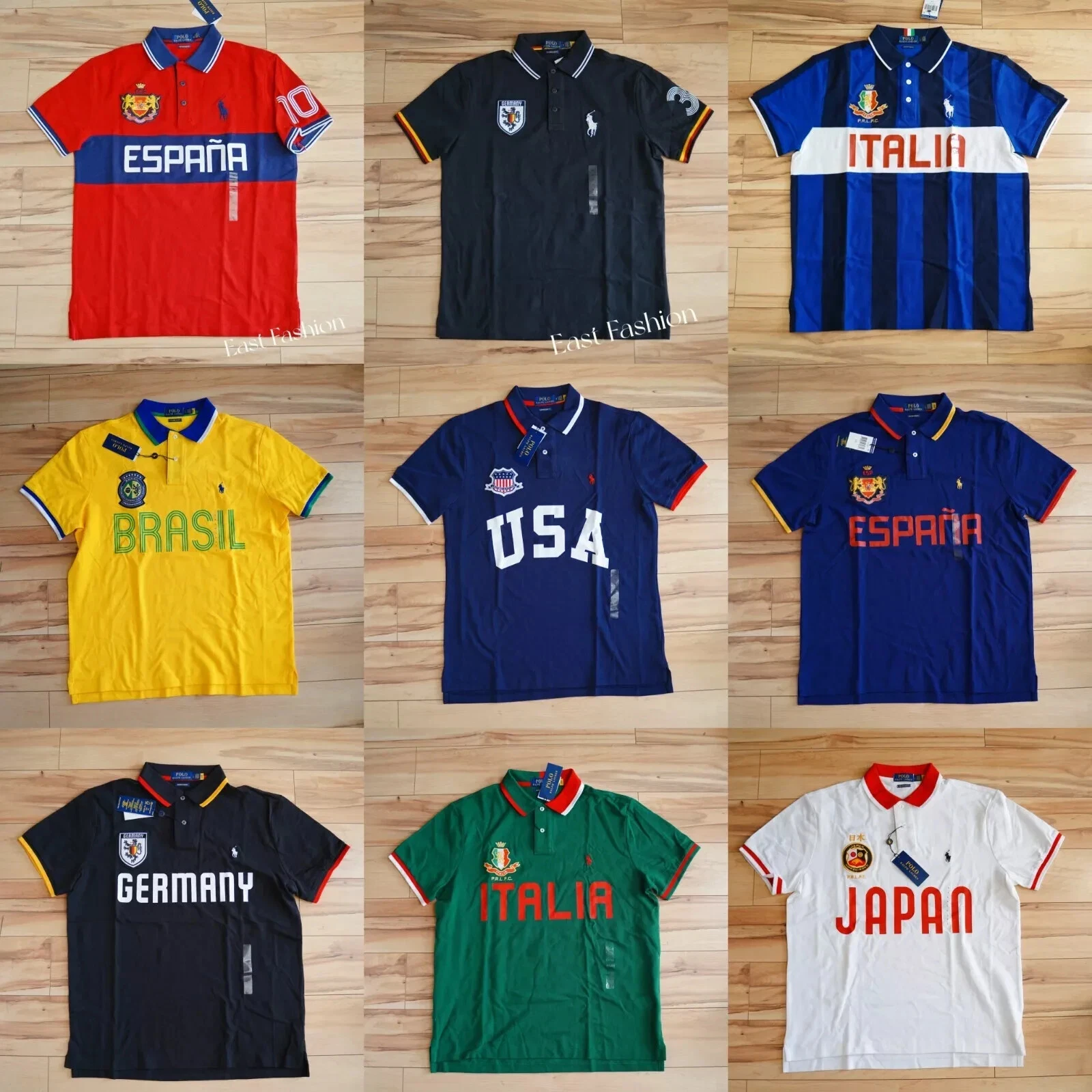 Polo Ralph Lauren Big Pony polo World Cup Country Shirt New slim fit
Opens in a new window or tab