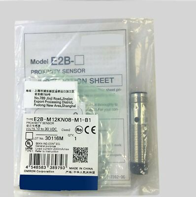One New Omron E2B-M12KN08-M1-B1 E2BM12KN08M1B1 Proximity Switch Fast Shipping
