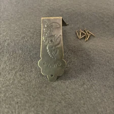 (12 Pack) 1-11/16" x 3/4" Corner Bracket for Box Antique Brass with Nails