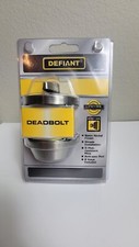 Defiant Deadbolt Keyed One Side Satin Nickel Finish