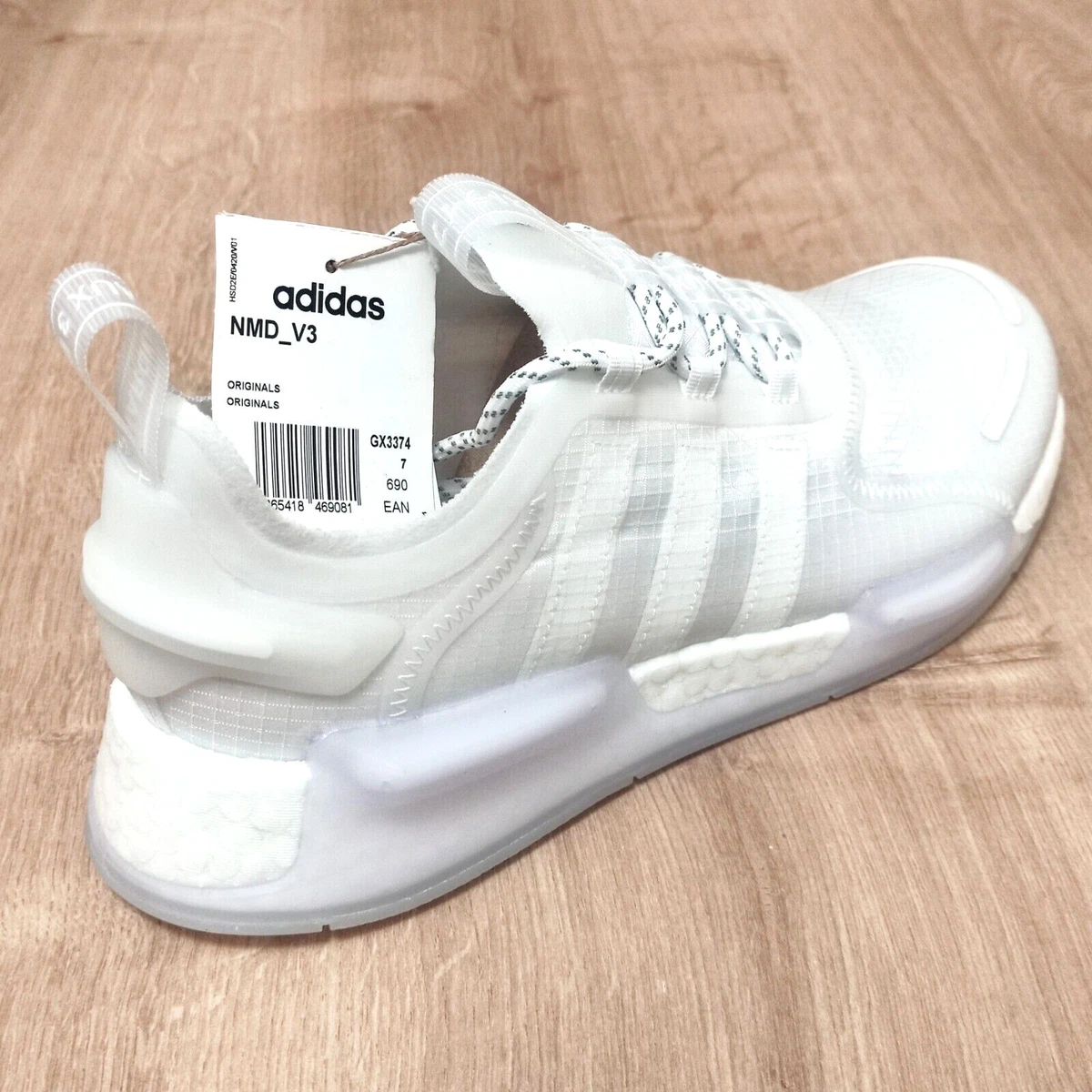 brugerdefinerede Grand friktion Adidas NMD V3 Mens Shoes Trainers Uk Size 8 to 10.5 GX3374 Originals White  | eBay