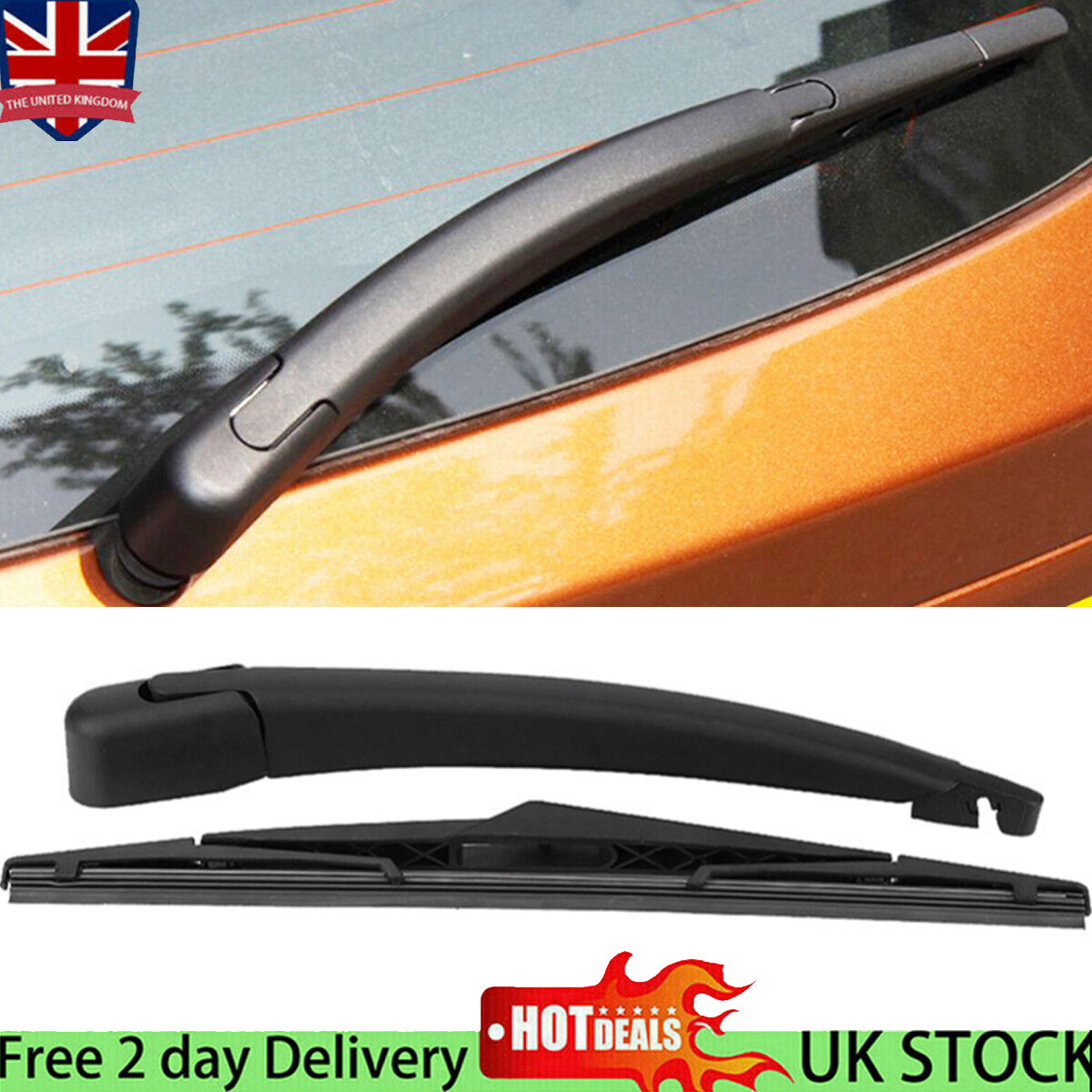 Rear Windscreen Wiper Arm And Blade Assembly For Ford Fiesta (2008-2017) – SJR Autoparts-547592