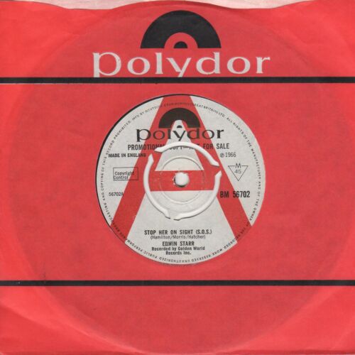 Edwin Starr Stop Her On sight Polydor Demo BM56702 Soul Northern Motown