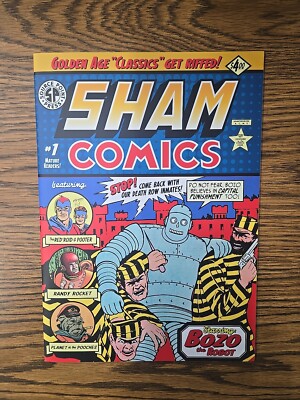 SHAM COMICS #1 Golden Age Parody Humor Satire SOURCE POINT PRESS NEW