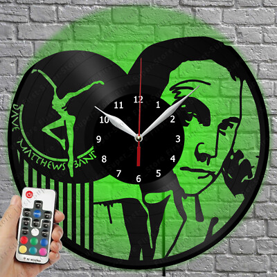 LED Clock Dave Matthews Band Vinyl Record Wall Clock Led Light Wall Clock 4364