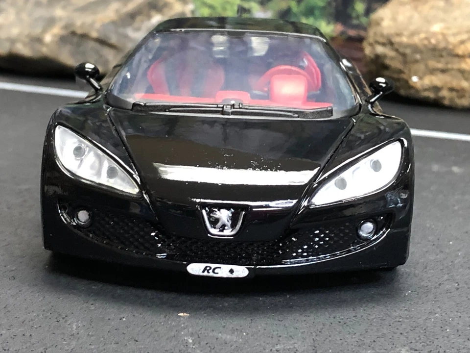 1:24 Diecast Coche MOTORMAX NEGRO PEUGEOT AC Ace Tarjetas Nº 73287 sin caja Foto 4 de 4