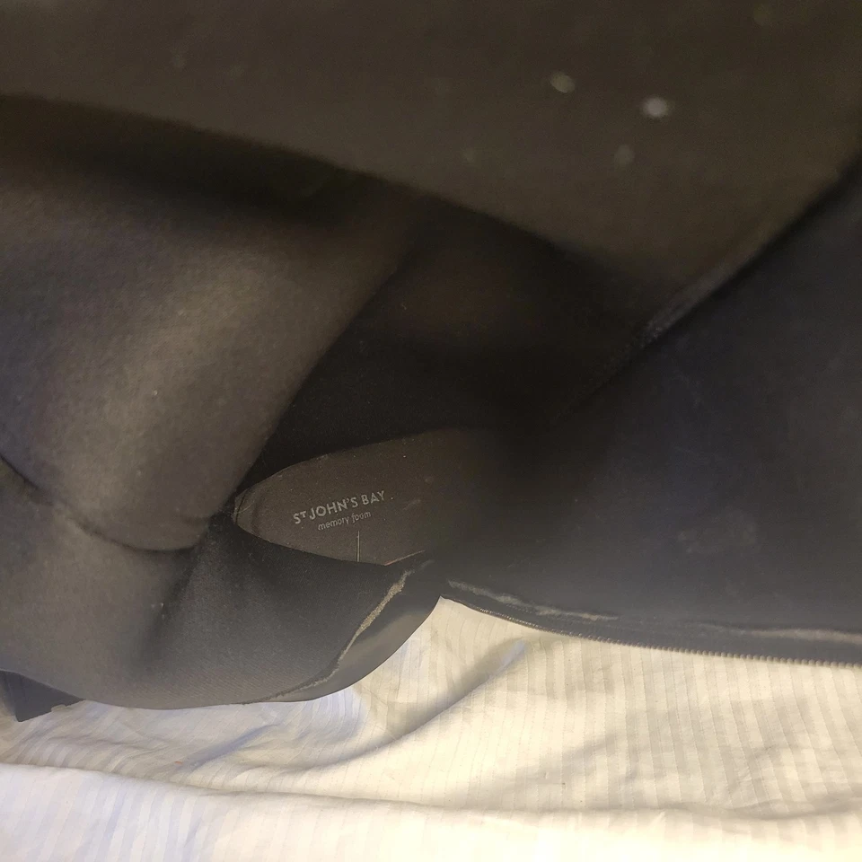 St. John's Bay SJB Women's Black Block Heel Deer Riding Boots Size 9M - Image 4 of 4