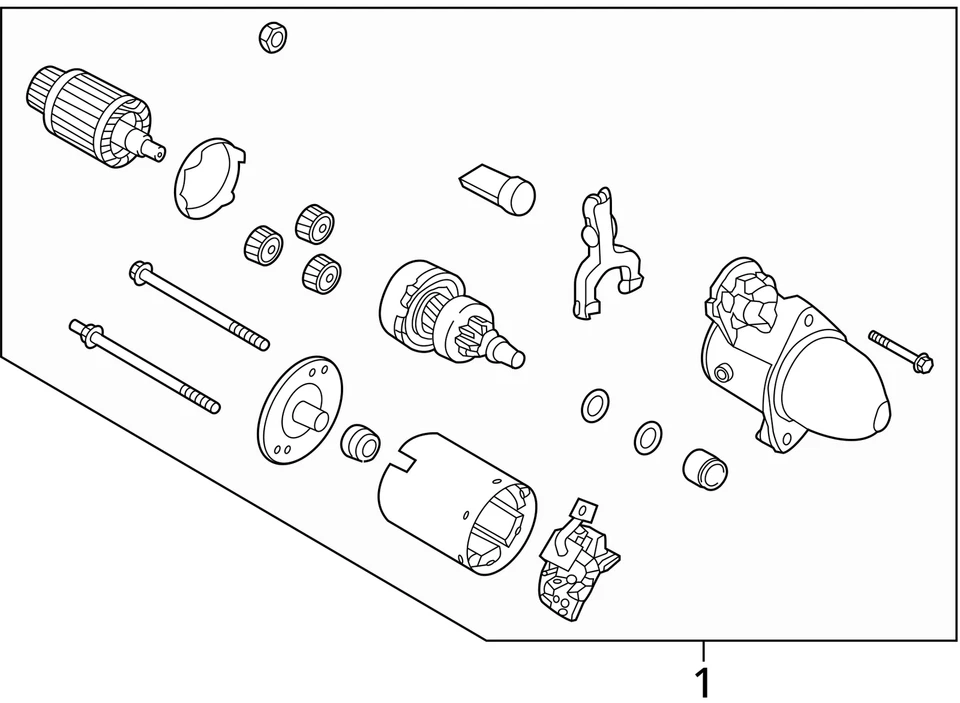 Motor de arranque ID 361003C221 compatível com 14-16 SORENTO 829078 - Imagem 3 de 4