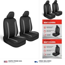 Motor Trend SpillGuard Seat Covers for Cars Trucks SUV Gray Seat Covers wit...