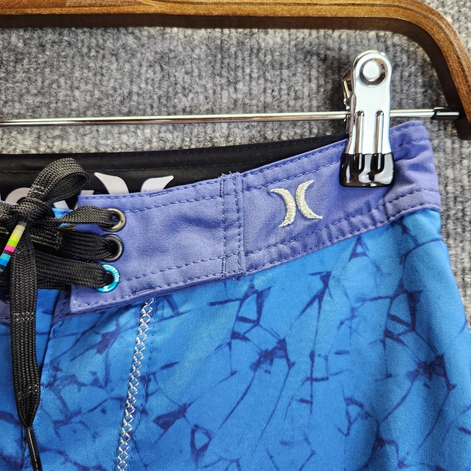 Hurley Shorts Boy's Size 25 Blue Phantom Swim Trunks Beach Bathing Suit - Image 3 of 4