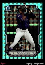 2026 Bowman Chrome Prospects Aqua Geometric Wilder Dalis 1ST ROOKIE 043/125