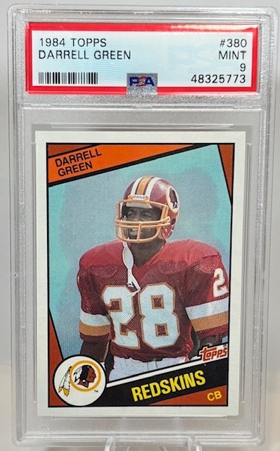 1984 Topps Darrell Green #380 -- PSA-9 -- HOF Rookie RC -- Washington Redskins
