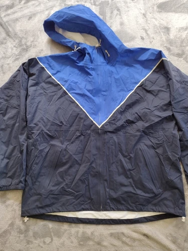 Giacca da corsa TORY BURCH SPORT Color Block blu navy cobalto taglia large