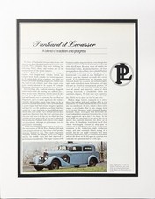 Vintage Panhard Et Levassor Classic Car Print French Automobile Art 8x11