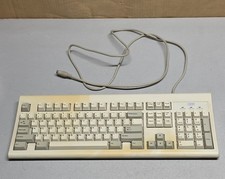 IBM KB-6323 PS/2 Keyboard Beige Vintage Computer Keyboard 06H9742 06H9743