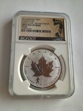 2016 $5 CANDA MAPLE LEAF BIGFOOT PRIVY REV. PROOF NGC PF69 FDOI 1 OZ 9999 SILVER