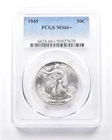 1945 Walking Liberty Half Dollar MS66+ PCGS PQ *7311