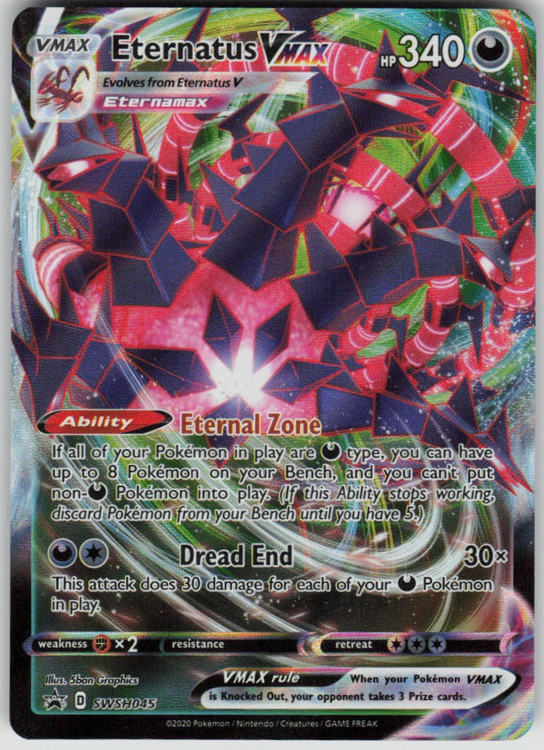 Pokemon Eternatus VMAX Promo SWSH: Sword & Shield Promo Cards SWSH045 NM