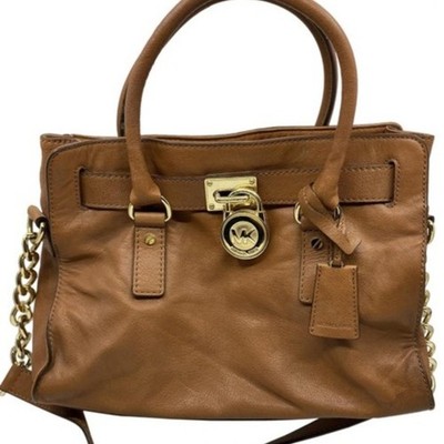Michael Kors Medium Brown Hamilton Leather Bag