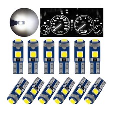 T5 Led Bulbs 12v Canbus Error Free For Car Gauge Cluster Dash Light White T5 Led Bulbs 12v Canbus Error Free For Car Gauge Cluster Dash Light White