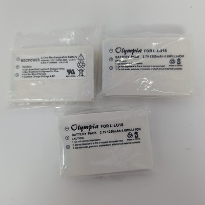 Lot 3 Battery Logitech L-LU18 F12440056 K398 190582-0000 Harmony 915 1000 1100