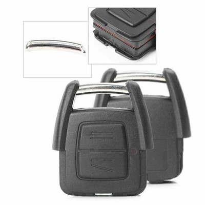Fit Vauxhall Opel Astra G Zafira Vectra C Blk 2 Button Remote Key Fob Case Shell