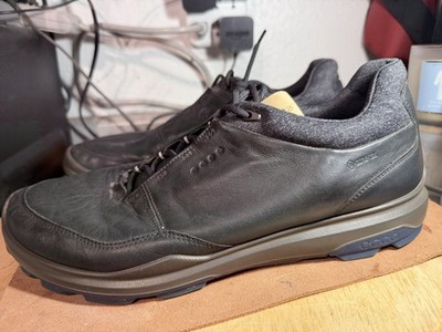 ECCO Biom Hybrid 3 GTX Golf Shoes 44 / 10  Goretex Black Yak Leather Soft Spikes