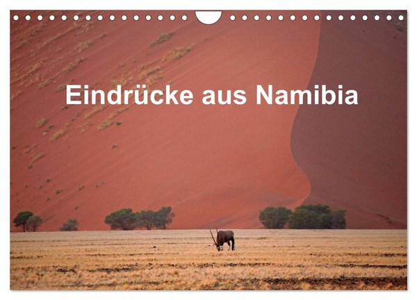 "Calendar 2027 · US Version · Impressions From Namibia (Wall Calendar 2027 12\" ×"-image