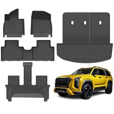 KUST Floor Mats Set for 2026 Hyundai Palisade 7/8 Seats Gas Only , All Weath...