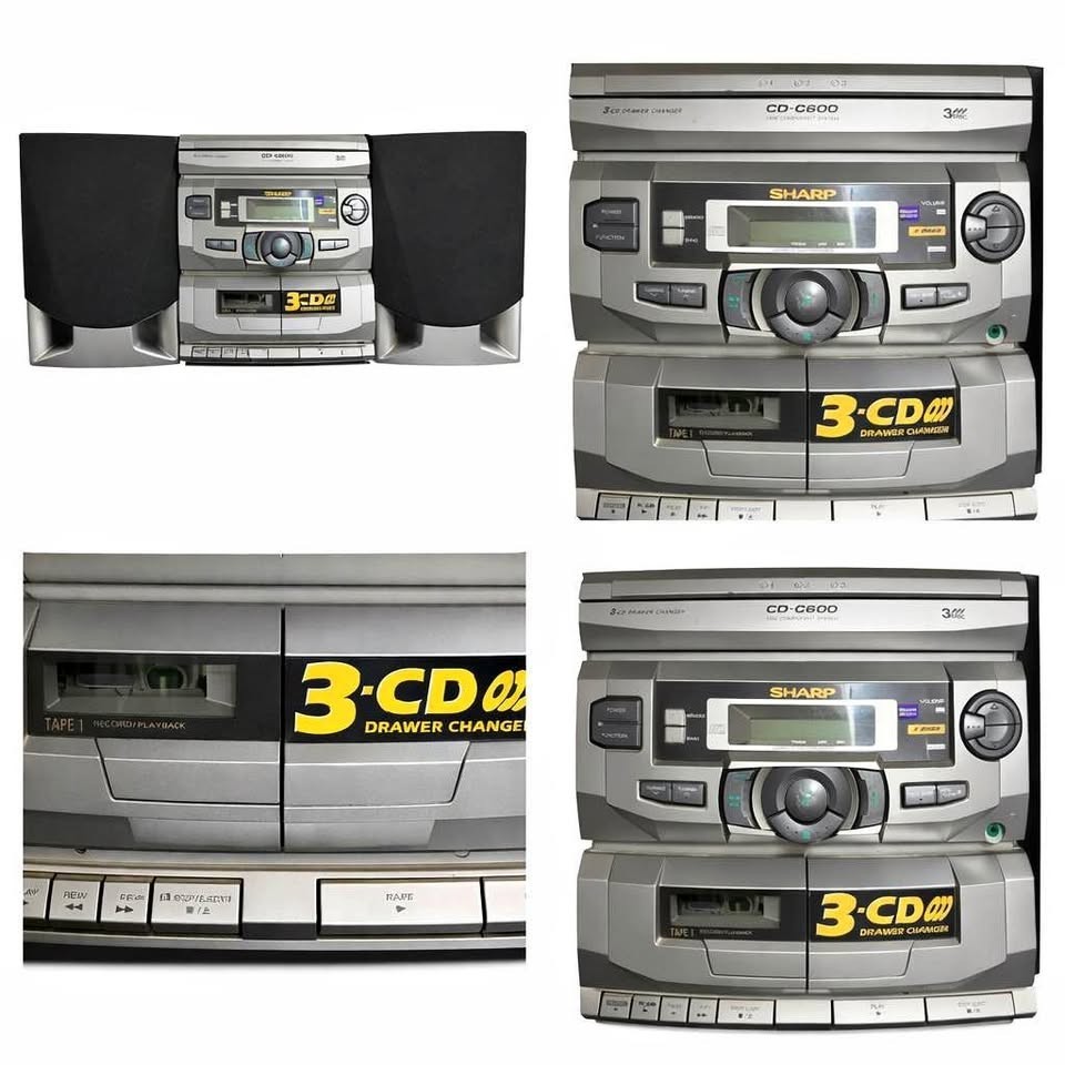&ndash; Vintage 90s Boom Box W/ Dual Spe