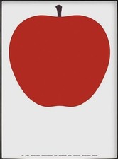 Enzo Mari Danese Milano - Uno, La Mela 50x70 - Stampa Serigrafica - design 1963 